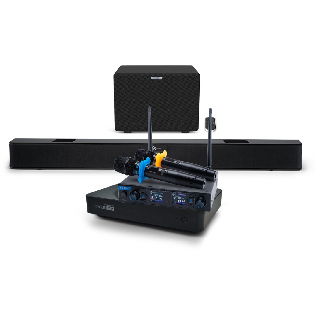 Hi-End караоке-система EVOBOX Premium + EvoSoundBar (саундбар с караоке) в Тутаеве