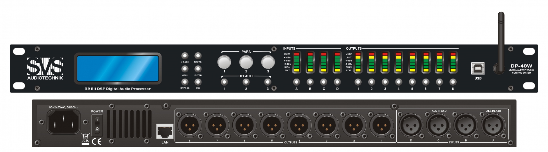 SVS Audiotechnik DP-48W Цифровой процессор: 4 входа 8 выходов в Тутаеве
