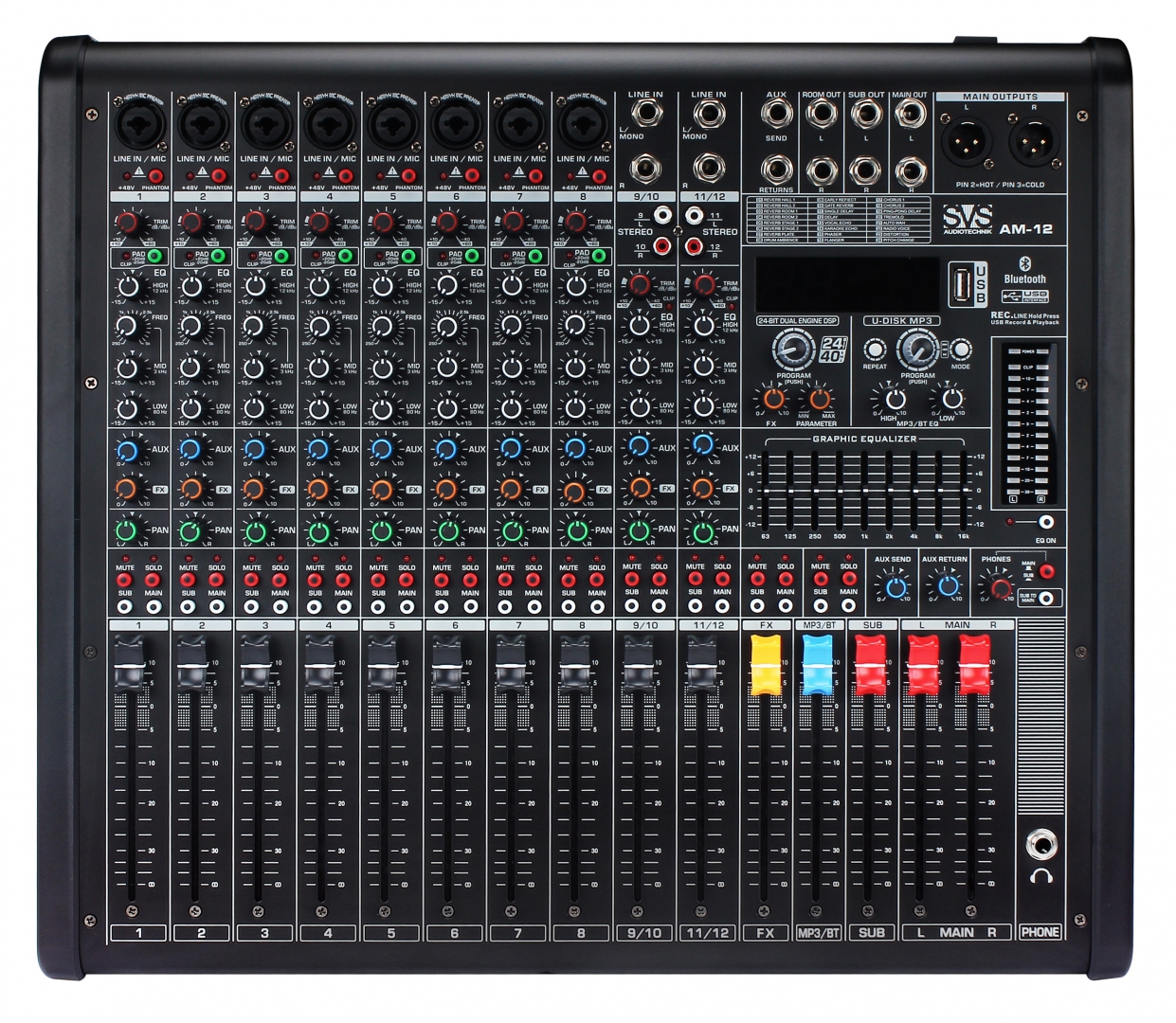 SVS Audiotechnik mixers AM-12 Микшерный пульт аналоговый, 12-канальный в Тутаеве