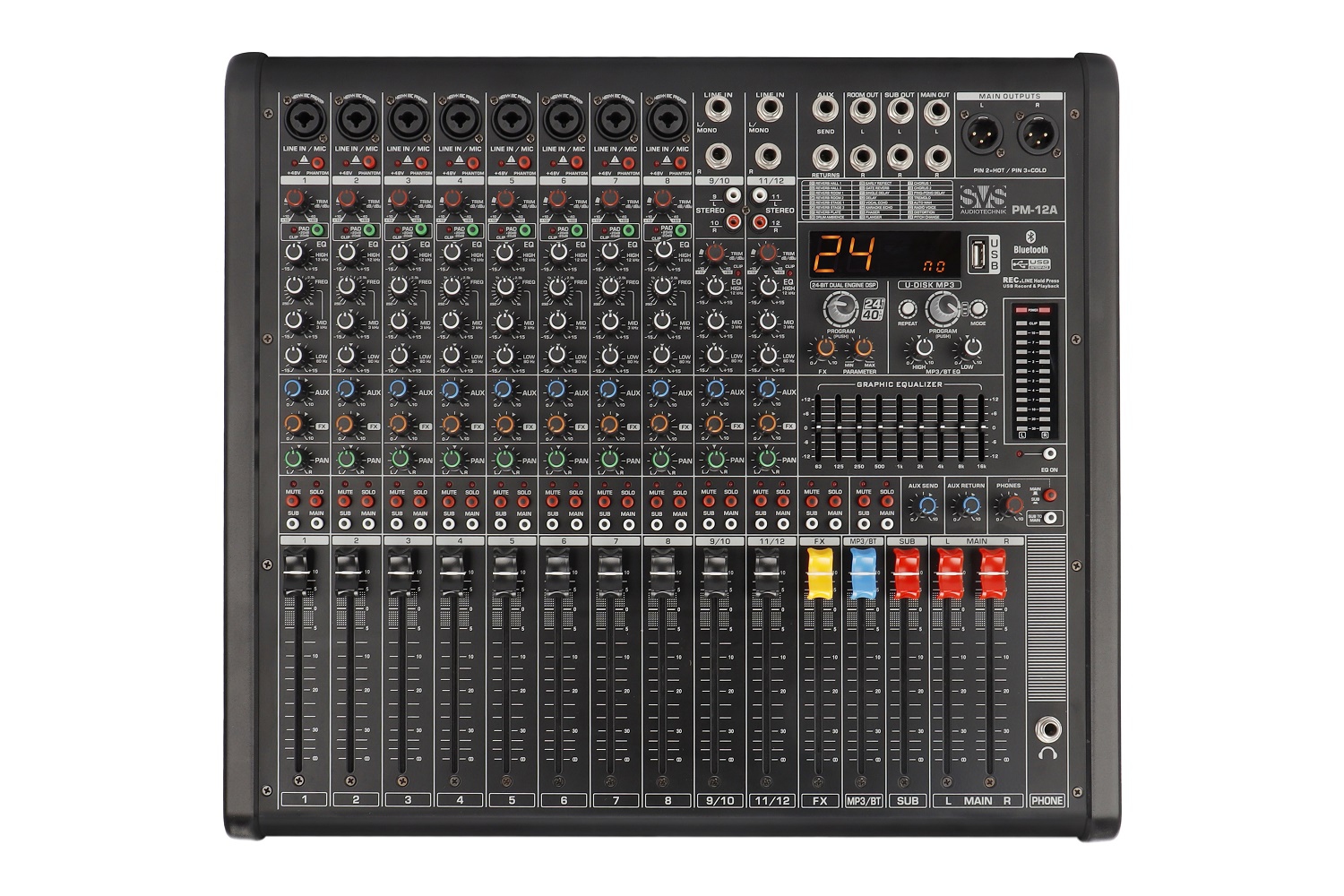 SVS Audiotechnik mixers PM-12A Активный аналоговый микшерный пульт, 12-канальный в Тутаеве